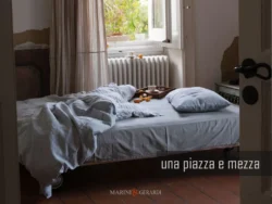 Set copripiumino una piazza e mezza lino lavato a righe