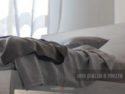 Set lenzuolo una piazza e mezza in lino con federe