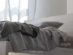 Set lenzuola su misura letto singolo in lino con federe
