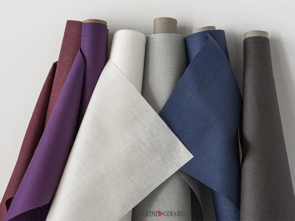 Tessuto in lino antimacchia idrorepellenteper tende bagno Tessuto in lino antimacchia idrorepellenteper tende bagno