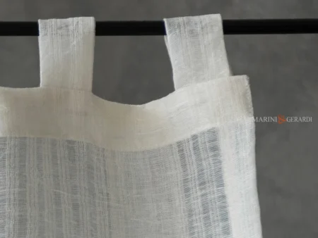 Tende cucina a vetro top asole lino garzato