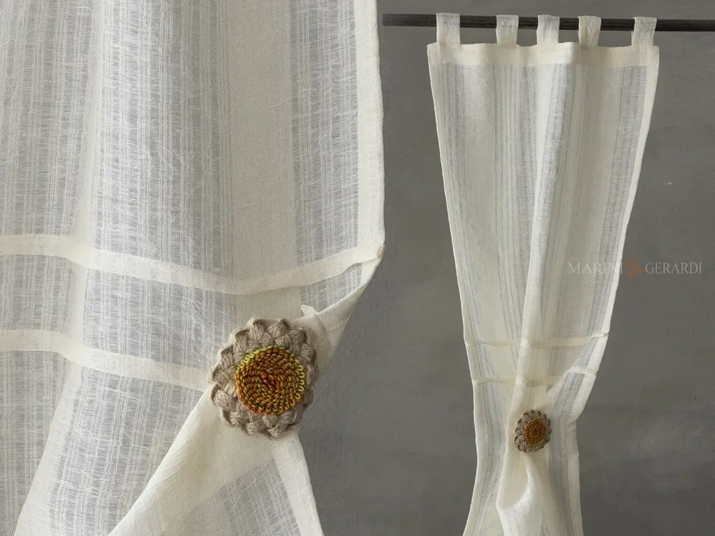 Tendina vetro cucina soggiorno lino garzato Tendina vetro cucina soggiorno lino garzato