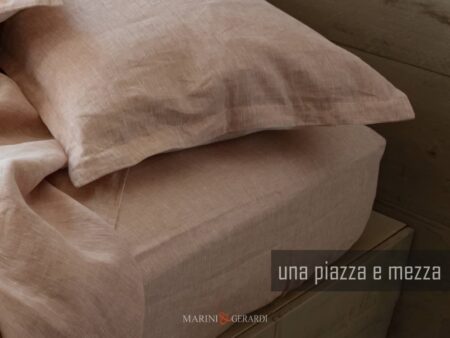 Lenzuola per letto 120x190 in lino con angoli
