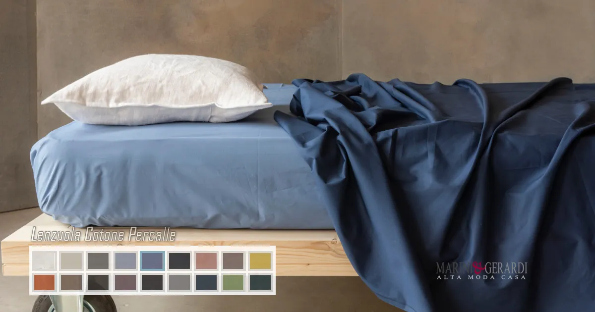 Lenzuola percalle di cotone i colori Lenzuola percalle di cotone i colori