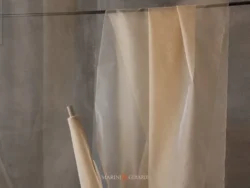 Organza di seta panna per tende