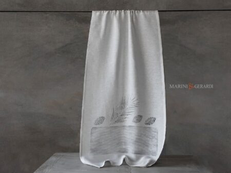 Tende a vetro per cucina classica e moderna in lino design deserto - Marini e Gerardi