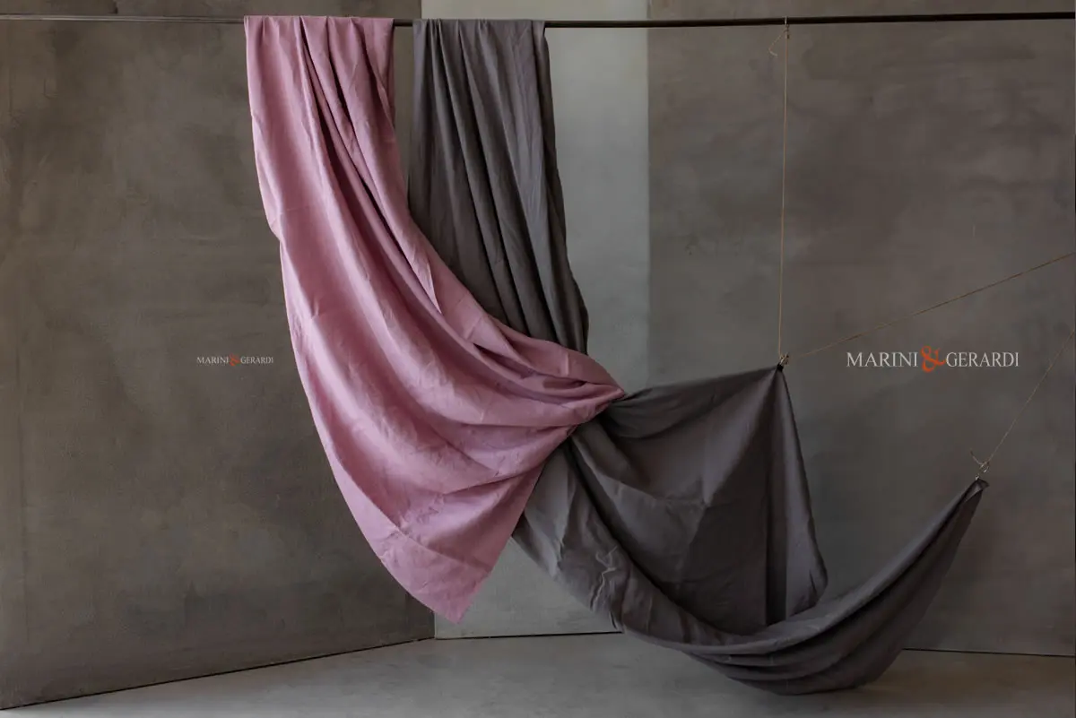 Tessuto per biancheria da letto in lino prelavato rosa pesco Tessuto per biancheria da letto in lino prelavato rosa pesco