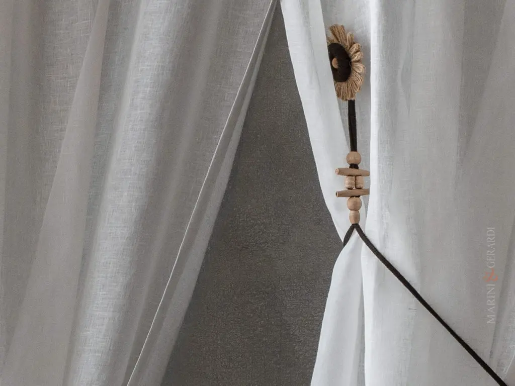 Tende per interni soggiorno moderno in lino Tende per interni soggiorno moderno in lino