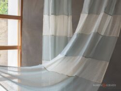 Tenda da interno moderne doppio taglio in purissimo lino