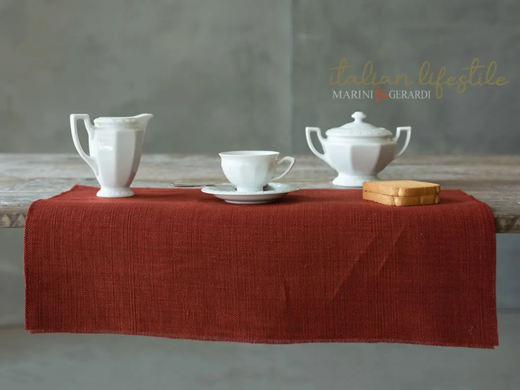 Tovagliete americane personalizzate per prima colazione pranzo cena rosso mattone Tovagliete americane personalizzate per prima colazione pranzo cena rosso mattone