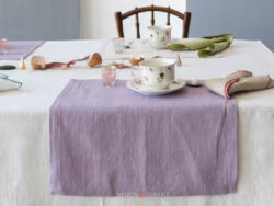 Tovagliette colazione di lino glicine