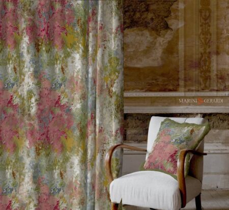 Stoffa per divano ideale per tende shabby dai colori primaverili - Madame Butterfly
