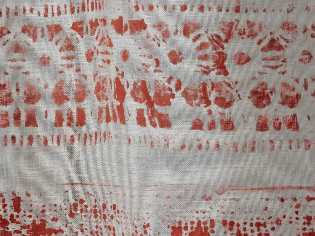 Tende vetri design rosso mattone Tende vetri design rosso mattone