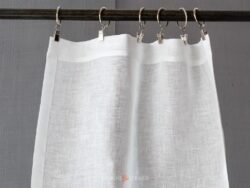 Tendine finestra a vetro con clips e anelli metallici