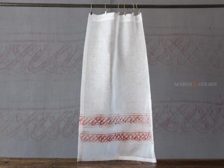 Tendine finestra a vetro in lino su misura