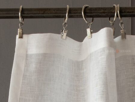Tendine per finestre piccole a vetro con clips metalliche