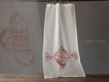 Tendine per finestre piccole in lino Bianco naturale