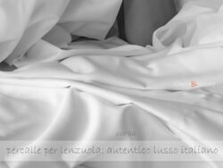 Cotone di percalle italiano per lenzuola di lusso italiane 600 fili