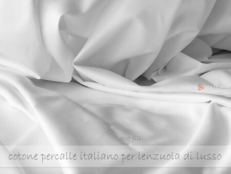 Cotone percalle italiano per lenzuola di lusso 500 fili