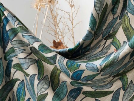 Eleganti tende moderne camera da letto in lino