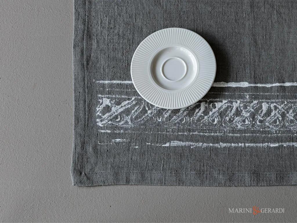 Tovagliette da colazione tinta unita grigio Tovagliette da colazione tinta unita grigio