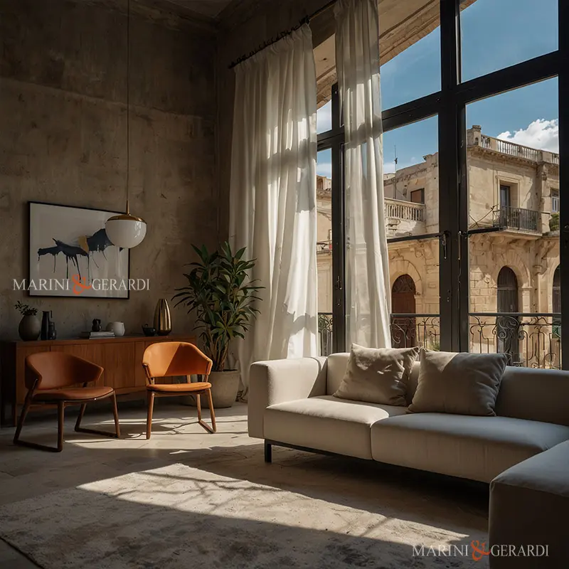 Tende a pannello in lino moderna eleganza naturale Tende a pannello in lino moderna eleganza naturale