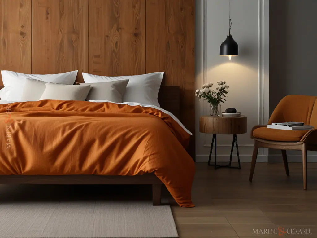 Copripiumino matrimoniale in lino lavato rosso mattone Copripiumino matrimoniale in lino lavato rosso mattone