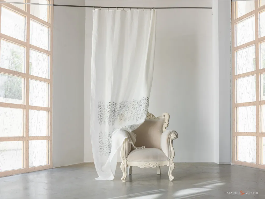 Tende per salone moderno in lino tendaggi italiani Tende per salone moderno in lino tendaggi italiani