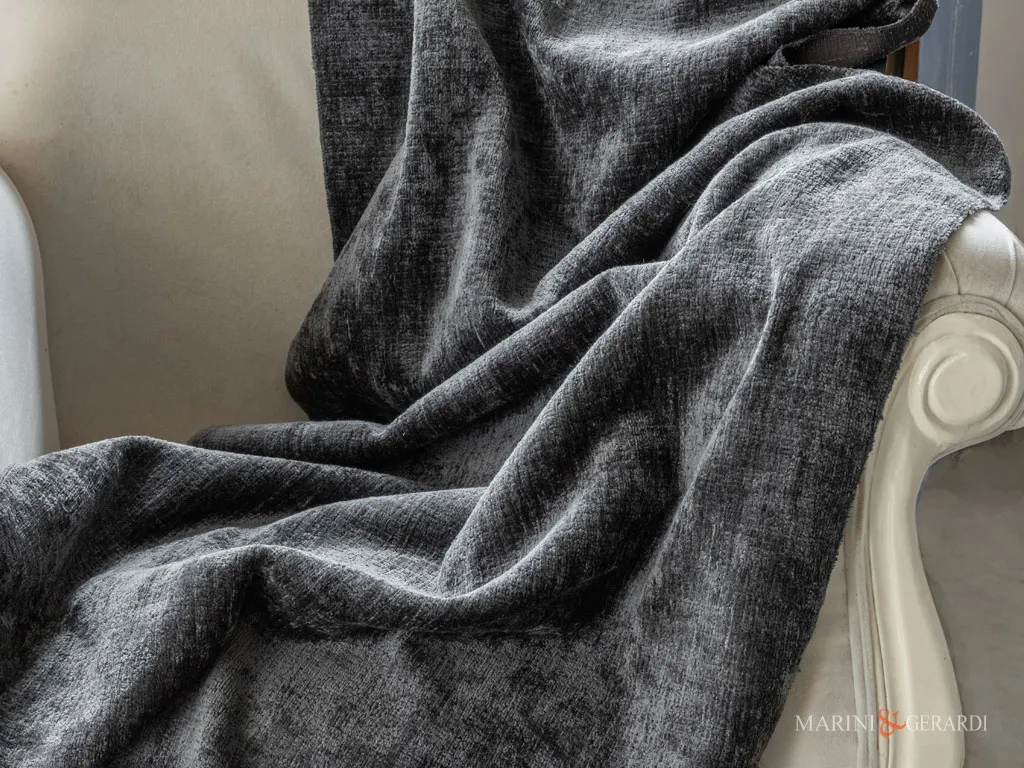 Tessuto velluto per tappezzeria divani grigio