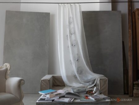 Tende bianche moderne soggiorno in lino eleganza bellezza lusso