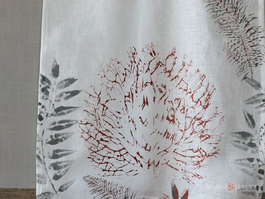 Tende per porta finestra a vetro di lino Tende per porta finestra a vetro di lino