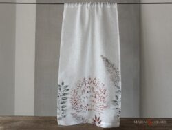 Tende per porta finestra a vetro in lino