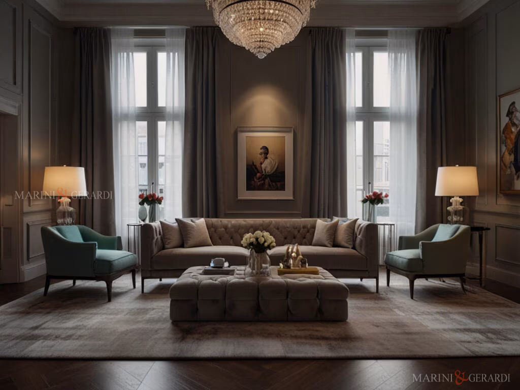 Tende per una casa antica elegante Tende per una casa antica elegante