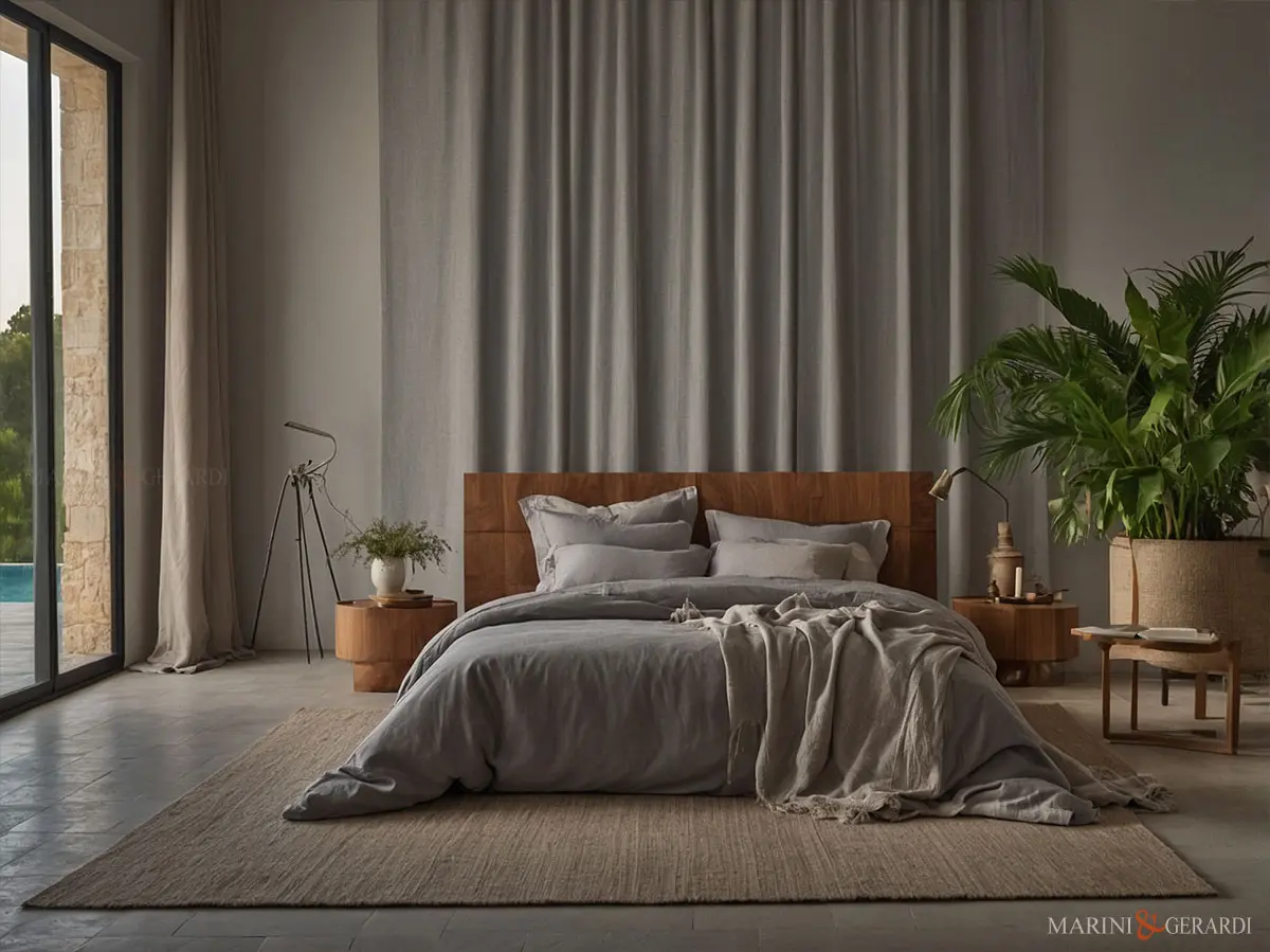 Copripiumino matrimoniale a sacco in lino tinta unita Copripiumino matrimoniale a sacco in lino tinta unita