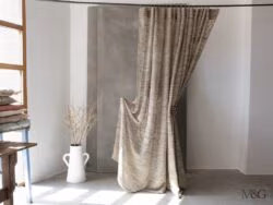 Tende in seta per salone