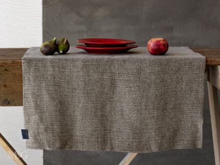 Tovagliette americane e Runner per Tavolo Moderno in Lino pesante