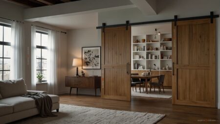 Porte scorrevoli interne in legno massello sliding barn doors