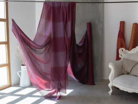 Tende confezionate altezza 3 metri in lino su misura Rosso Barbera