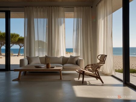 Tende per sala moderna salotto tenda salone moderna vista mare