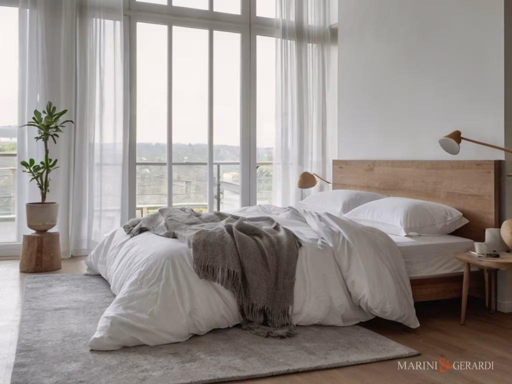Biancheria letto bari stanza arredata lenzuola cotone tende in lino Biancheria letto bari stanza arredata lenzuola cotone tende in lino