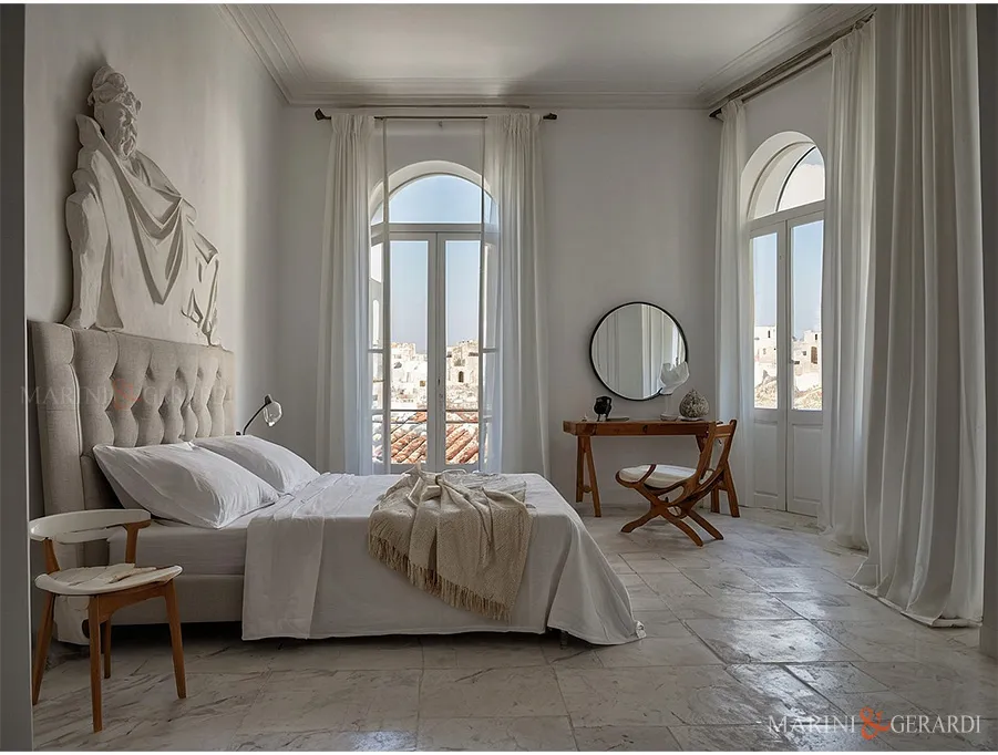 Camera da letto per tende eleganti classiche in lino Camera da letto per tende eleganti classiche in lino