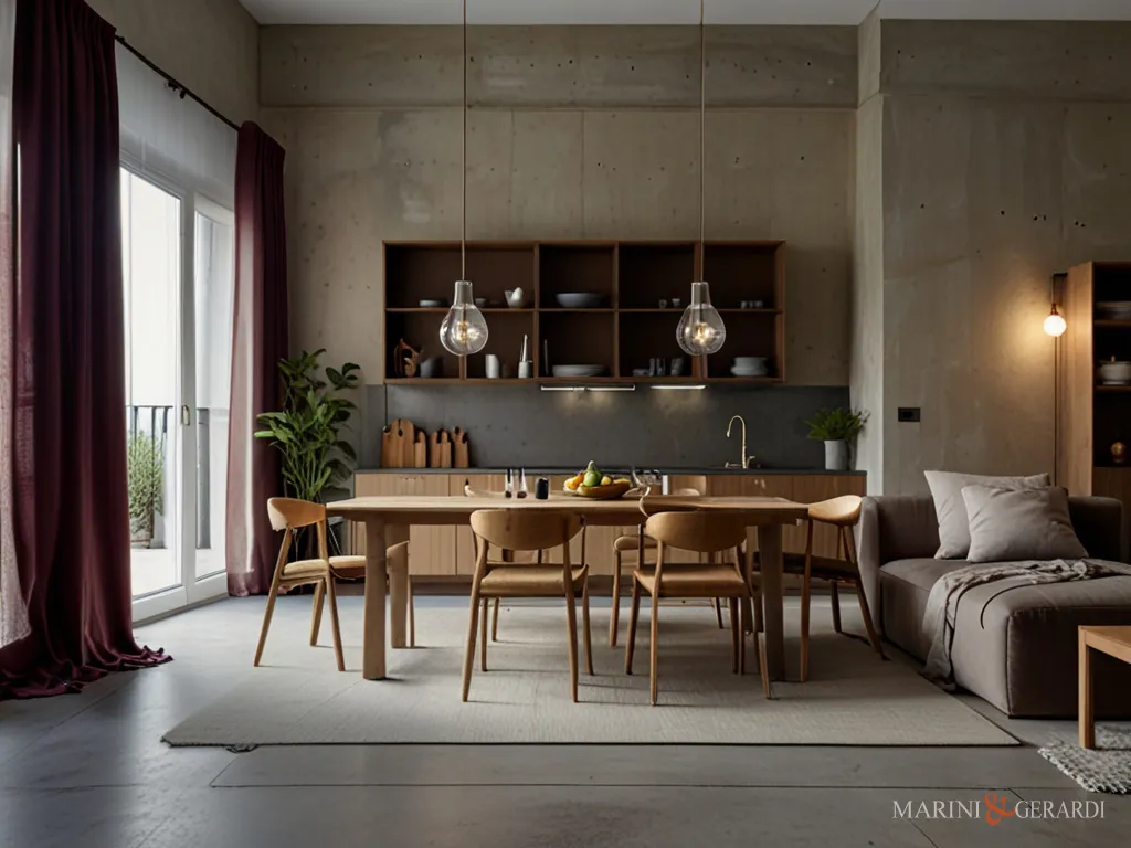 Eleganti tende porta finestra cucina moderna in lino su misura Eleganti tende porta finestra cucina moderna in lino su misura