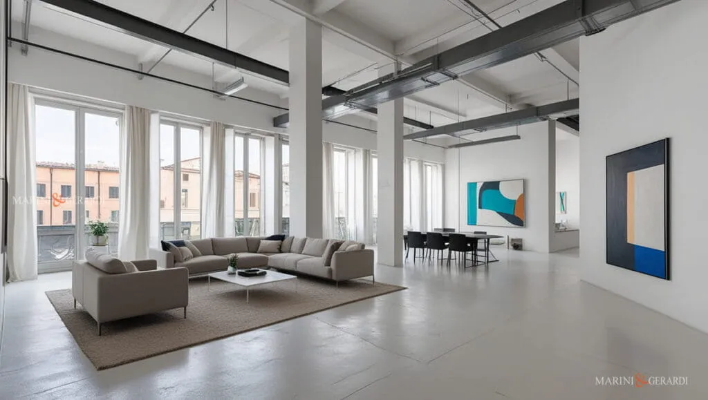 Arredare un loft soggiorno con pareti bianche Arredare un loft soggiorno con pareti bianche