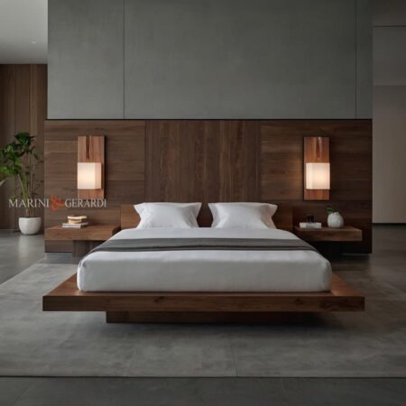 Letto moderno in legno massello arrediamo casa