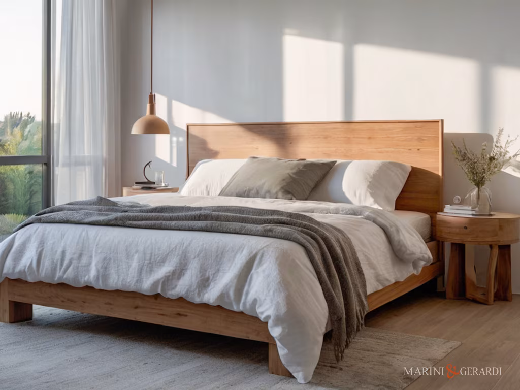 Biancheria letto bari stanza arredata lenzuola tende in lino