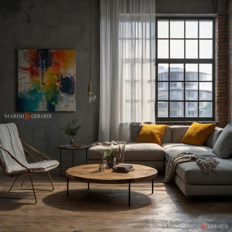 Tende in lino per arredare un loft Tende in lino per arredare un loft