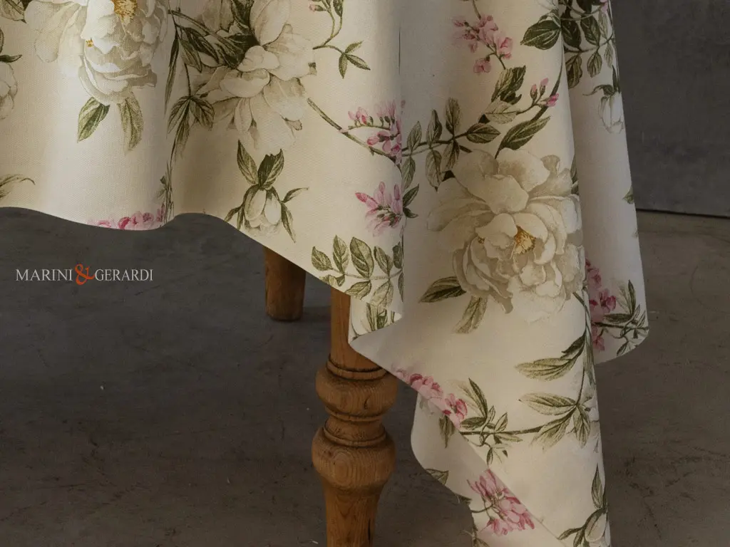 Tessuto a fiori per tovaglia da tavolo Tessuto a fiori per tovaglia da tavolo