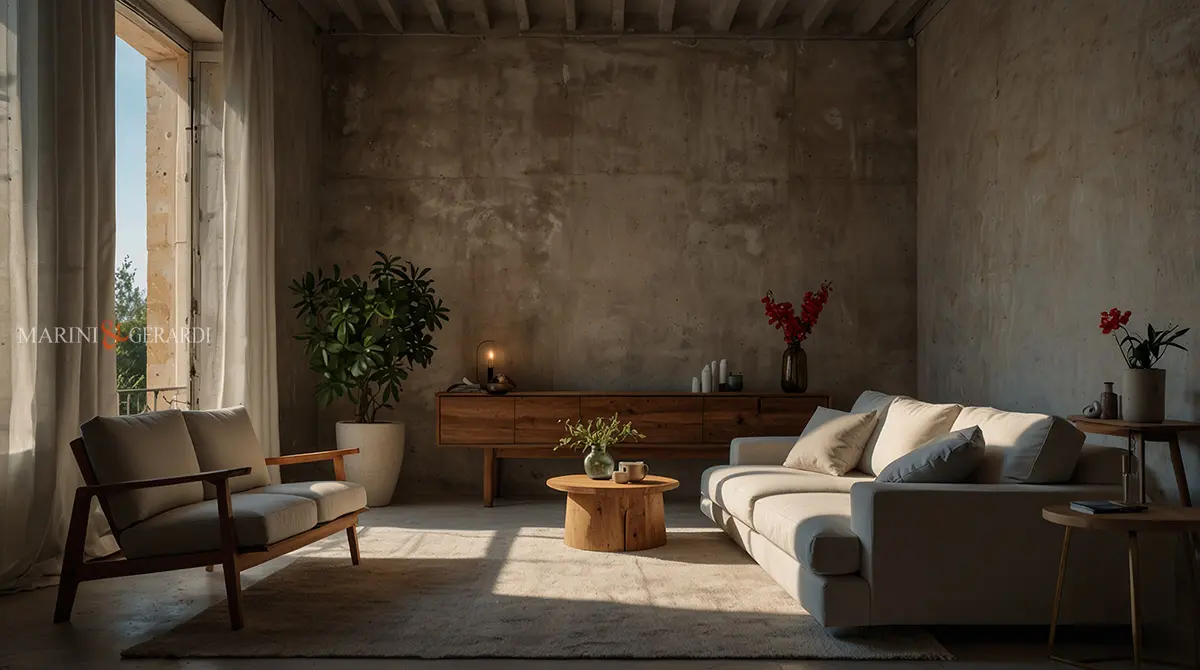 Arredamento mix and match salotto italiano