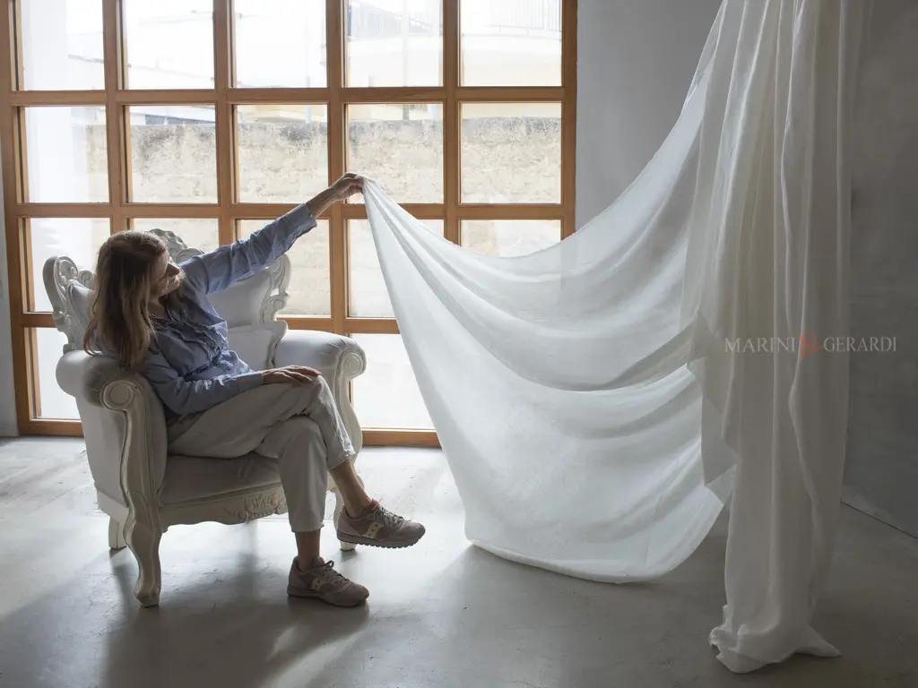 Garza di lino per tende da interni moderne Garza di lino per tende da interni moderne