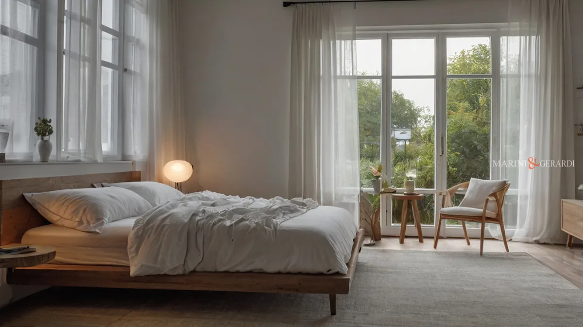 Tende lino moderne bianche stanza da letto Tende lino moderne bianche stanza da letto